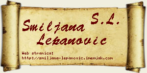 Smiljana Lepanović vizit kartica